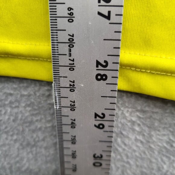 Leon Men Soccer Away Jersey Large Yellow‎ Striped Ciudad Maderas Crew Neck - Picture 4 of 9